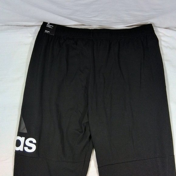 Men's Adidas Essentials Performance Logo Pants-Black-Extra Large-New with Tags - Picture 4 of 5